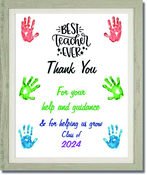 BEST EVER TEACHER
Various Sizes
From £5.00