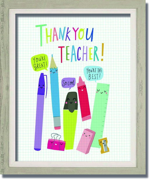 TEACHER IS THE BEST
Various Sizes
From £5.00