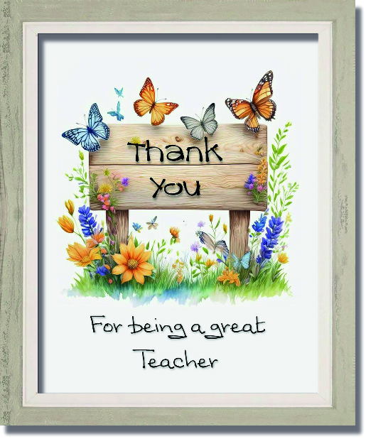 GREAT TEACHER
Various Sizes
From £5.00