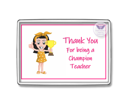 Champion Teacher
Oblong Fridge Magnet
£2.50