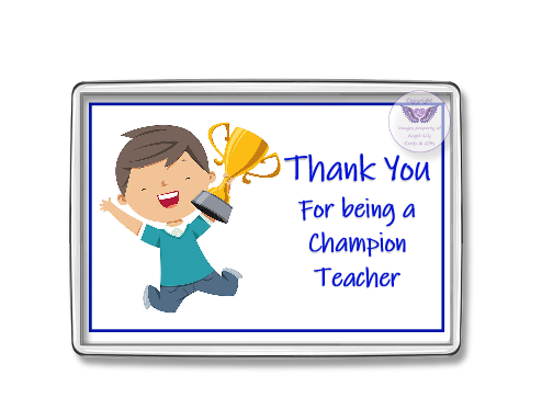 Champion Teacher
Oblong Fridge Magnet
£2.50