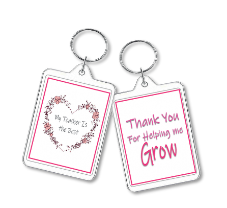 Thank You
Double Sided
Oblong Keyring
£1.50