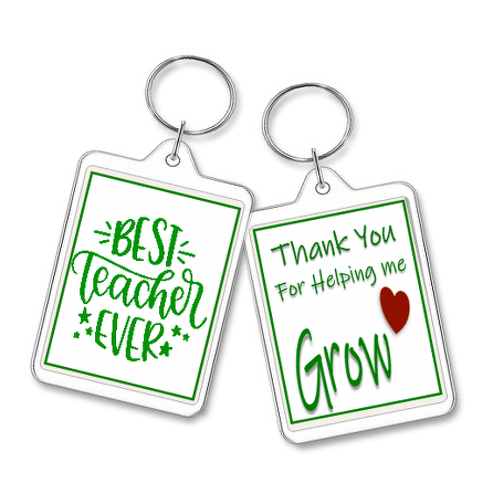 Best Teacher Ever
Double Sided
Oblong Keyring
£1.50