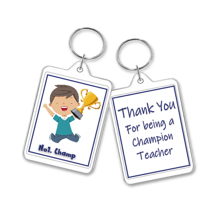 No1. Champ
Double Sided
Oblong Keyring
£1.50