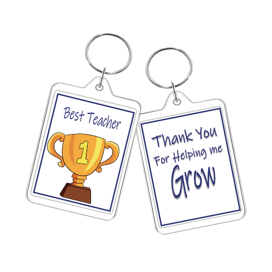 Best Teacher
Double Sided
Oblong Keyring
£1.50